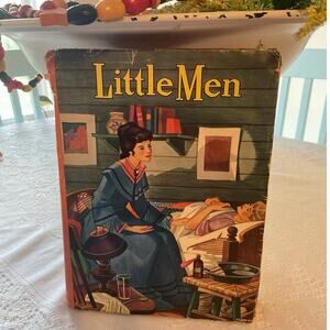 1940 "Little Men" written by Louisa May Alcott Vintage Hardcover Book
